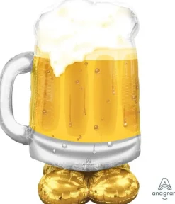 AirLoonz Big Beer Mug Balloon Uninflated 49" | 1ct