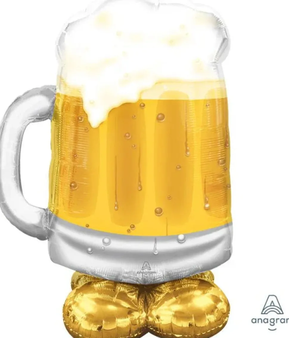 AirLoonz Big Beer Mug Balloon Uninflated 49" | 1ct