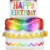 AirLoonz Decorative Birthday Cake Balloon Uninflated 53" | 1 ct
