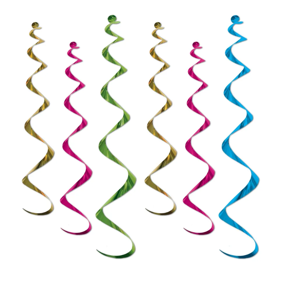 Assorted Neon Twirly Whirlys | 6ct