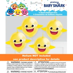 Baby Shark Latex Balloon Kit | 4ct