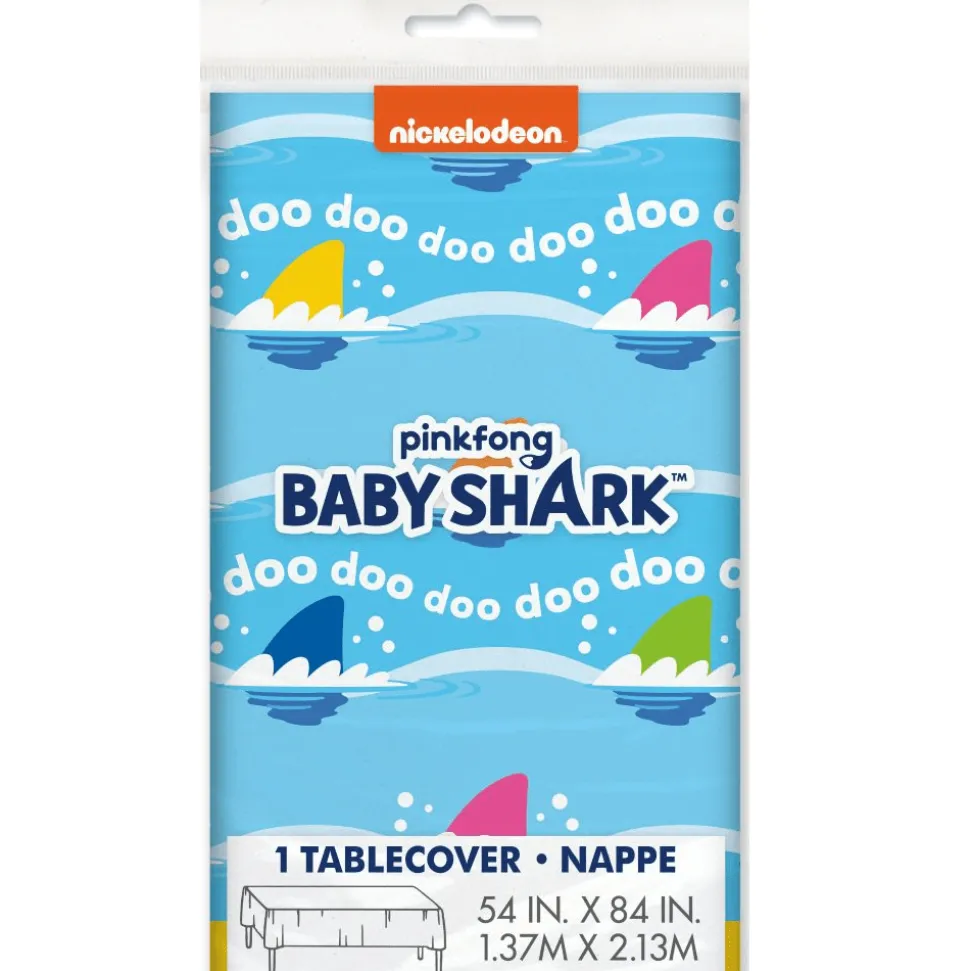 Baby Shark Plastic Tablecover 54"x84" | 1ct