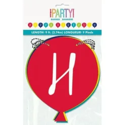 Balloon Birthday Banner 9' | 1ct