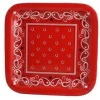 Bandana Square Dessert Plate, 7" | 8 ct