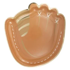Baseball Mitt Shaped Paper Plate 11" | 8 ct