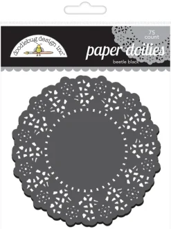 Beetle Black Doilies, 4.5'' | 75 ct