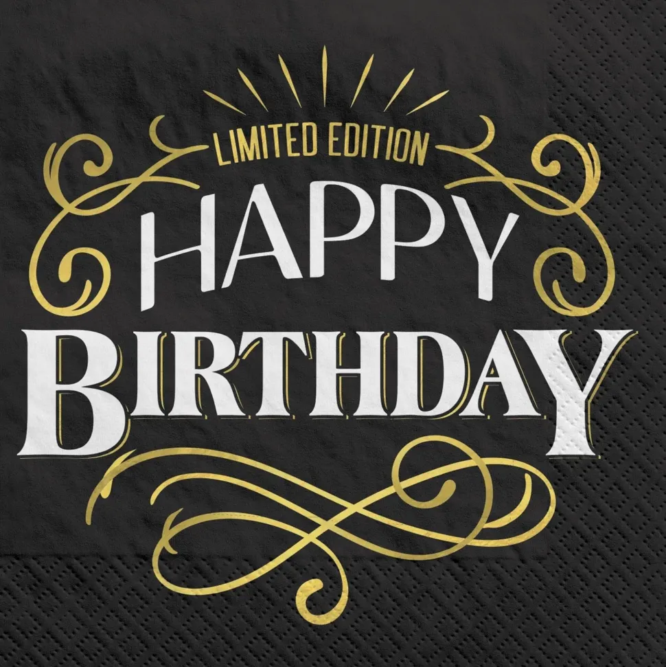 Better With Age Birthday Beverage Napkins | 16 ct