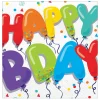 Birthday Balloons Luncheon Napkins | 36ct