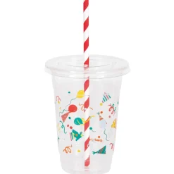 Birthday Mayhem Cup w/Straw and Lid 16oz | 4ct