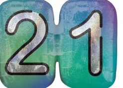 21 Birthday Supershape Mylar Balloon 27" | 1 ct
