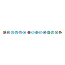Block Bash Happy Birthday Banner | 1 ct