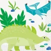 Blue/Green Dinosaur Beverage Napkins | 16ct
