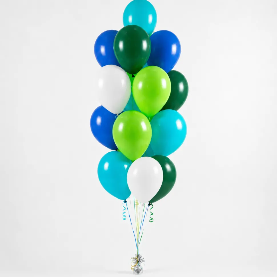 Blue/Green Dino Themed Accent Bouquet | 19pc