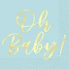 Blue Oh Baby Lunch Napkins | 16ct