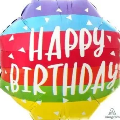 Bright Bold Birthday Supeshape Mylar Balloon 22" | 1ct