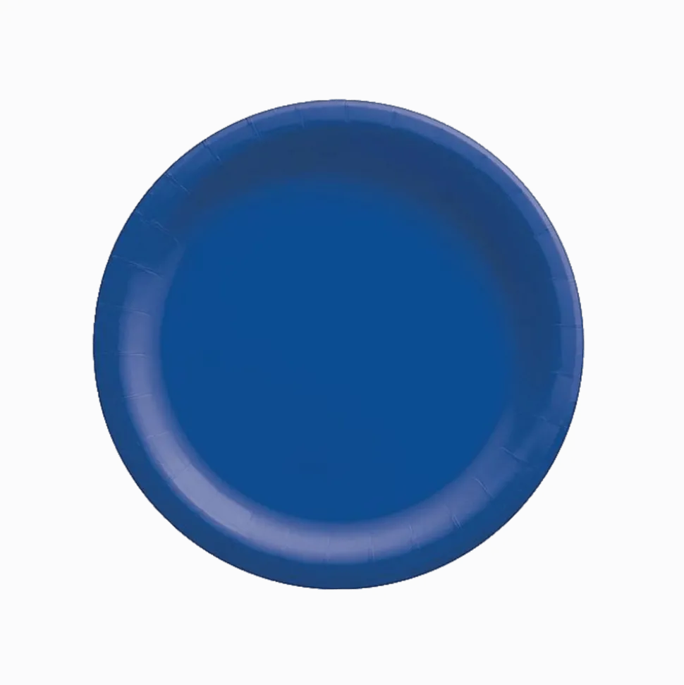 Bright Royal Blue 6.75'' Paper Plates | 20ct