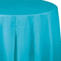 Burmuda Blue Round Tablecover 82" | 1ct
