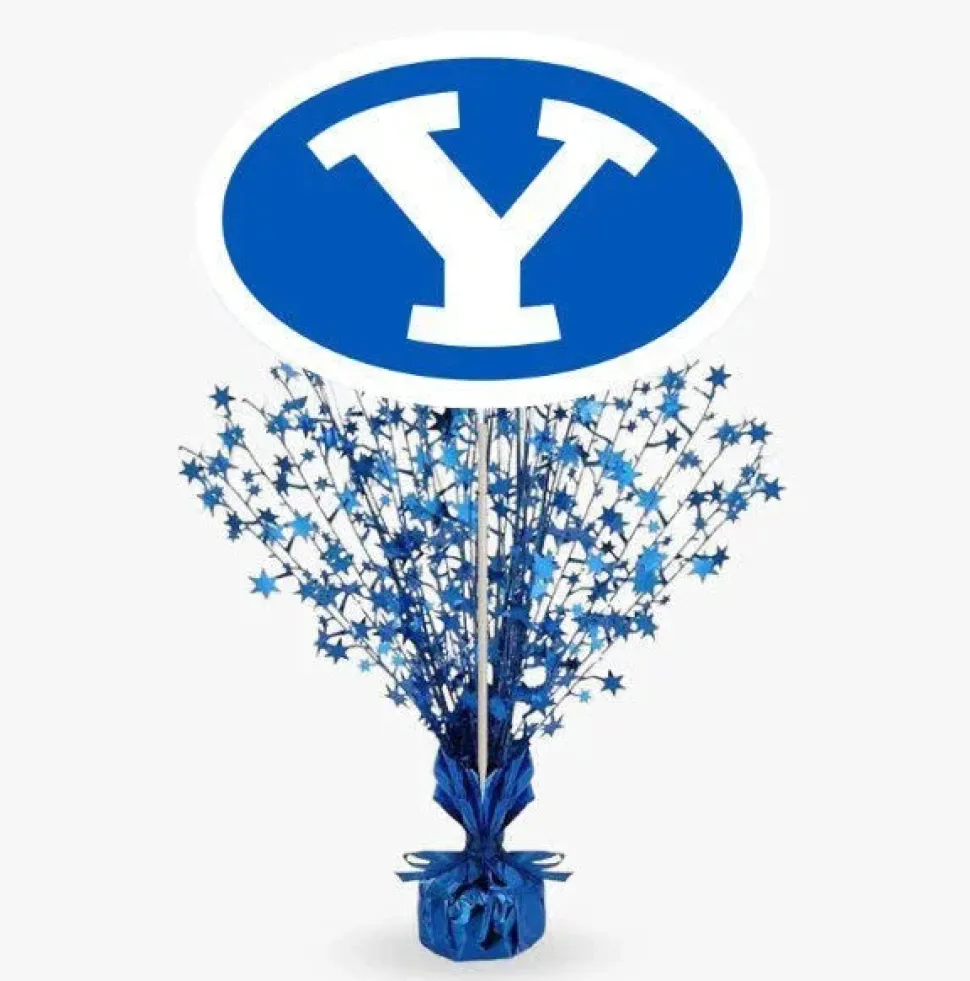 BYU Stretch Y Centerpiece Spray 14" | 1 ct