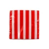 Carnival Striped Red & White Beverage Napkins | 1ct