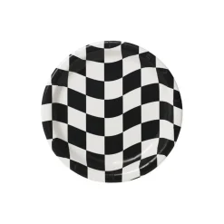 Checkered Flag Paper Plates 9'' | 8ct