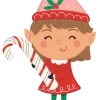 Christmas Minty Elf Supershape Mylar Balloon 26"x39" | 1ct