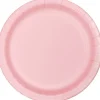 Classic Pink Paper Dessert Plates, 7'' | 24ct