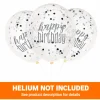 Clear Print Latex Confetti Balloon Pack 12in | 6ct