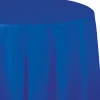 Cobalt Blue Round Tablecover 82" | 24ct