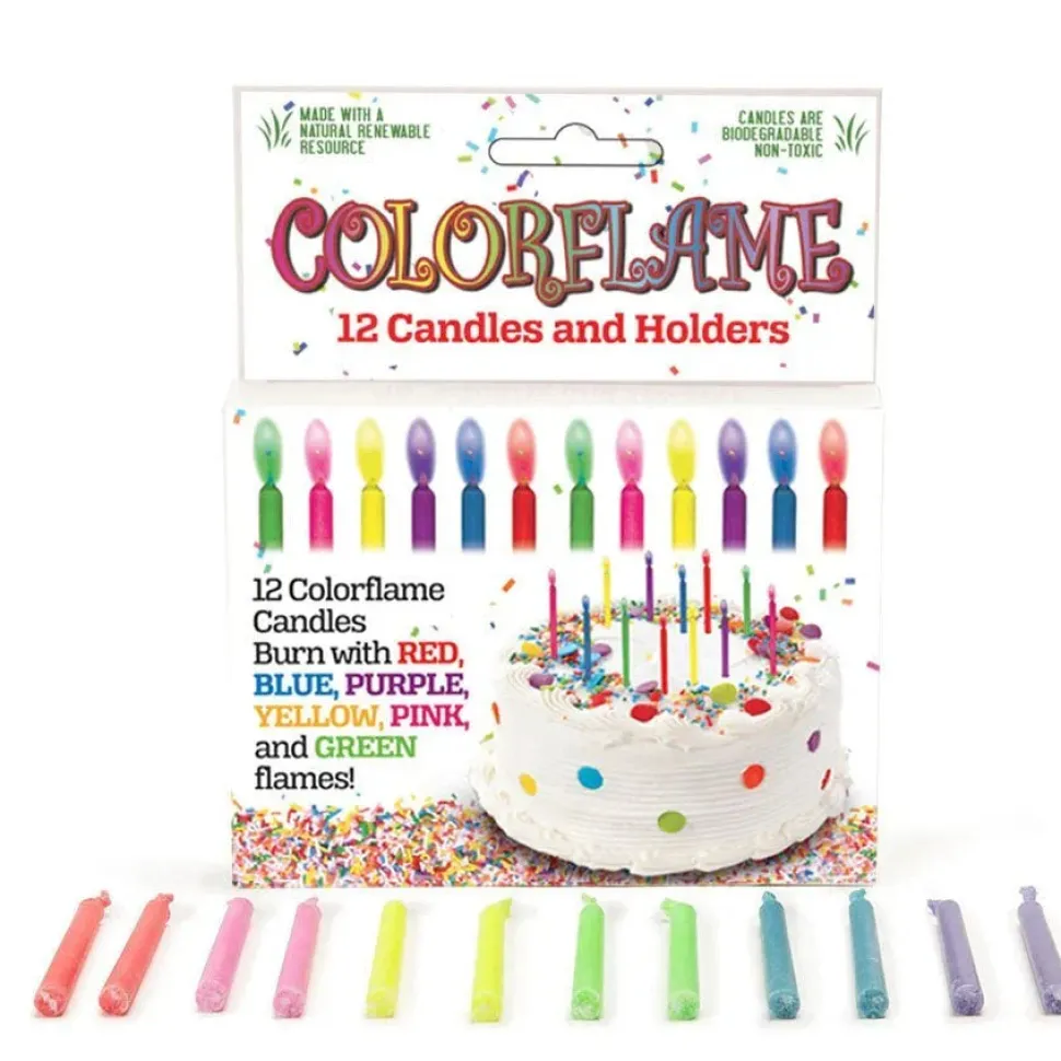 Colorflame Birthday Candles | 12ct