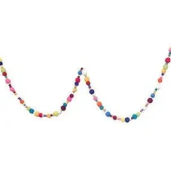 Colorful Multisized Pompom Garland | 1ct