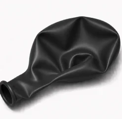Deluxe Black, 11" Latex Single Balloon | Does Not Include Helium