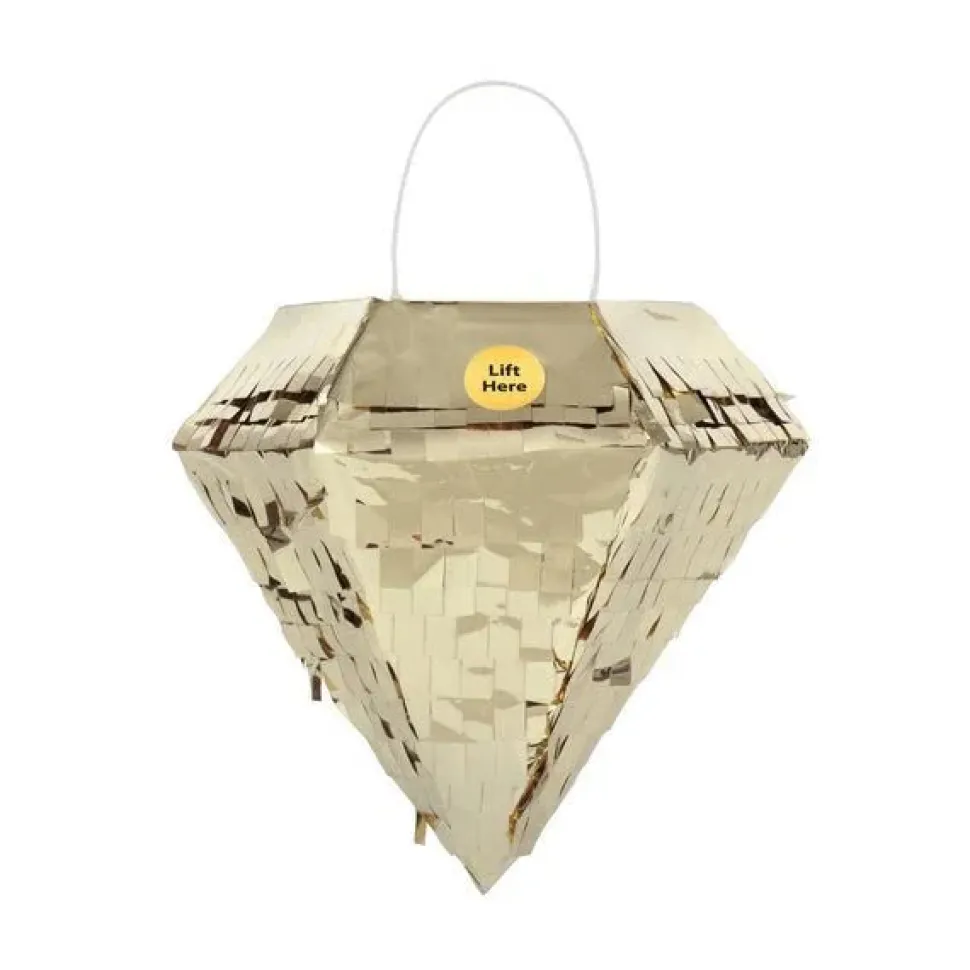 Diamond Gold Foil Mini Piñata 6.5" | 1 ct