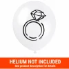 Diamond Ring Latex Balloon Pack 12in | 8ct