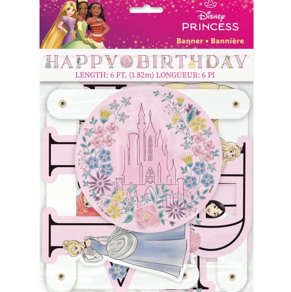 Disney Princess Happy Birthday Banner 6' | 1ct