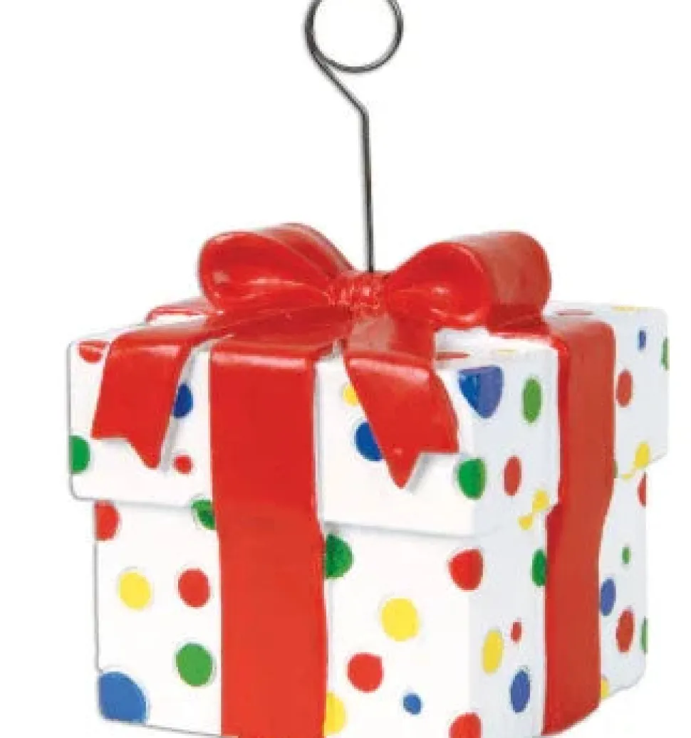 Dots Gift Box Photo/Balloon Holder | 1 ct