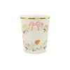 Elegant Floral Cups 9 oz. | 8 ct