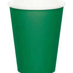 Emerald Green Paper Cups 9oz | 24ct