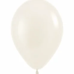 Fashion White Latex Balloon w/ Helium & Hi-Float, 11" | 1 ct