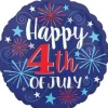Festive 4th of July Mylar Balloon 18" | 1 ct