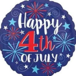 Festive 4th of July Mylar Balloon 18" | 1 ct