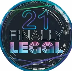 Finally 21 Paper Plates 9" | 8ct