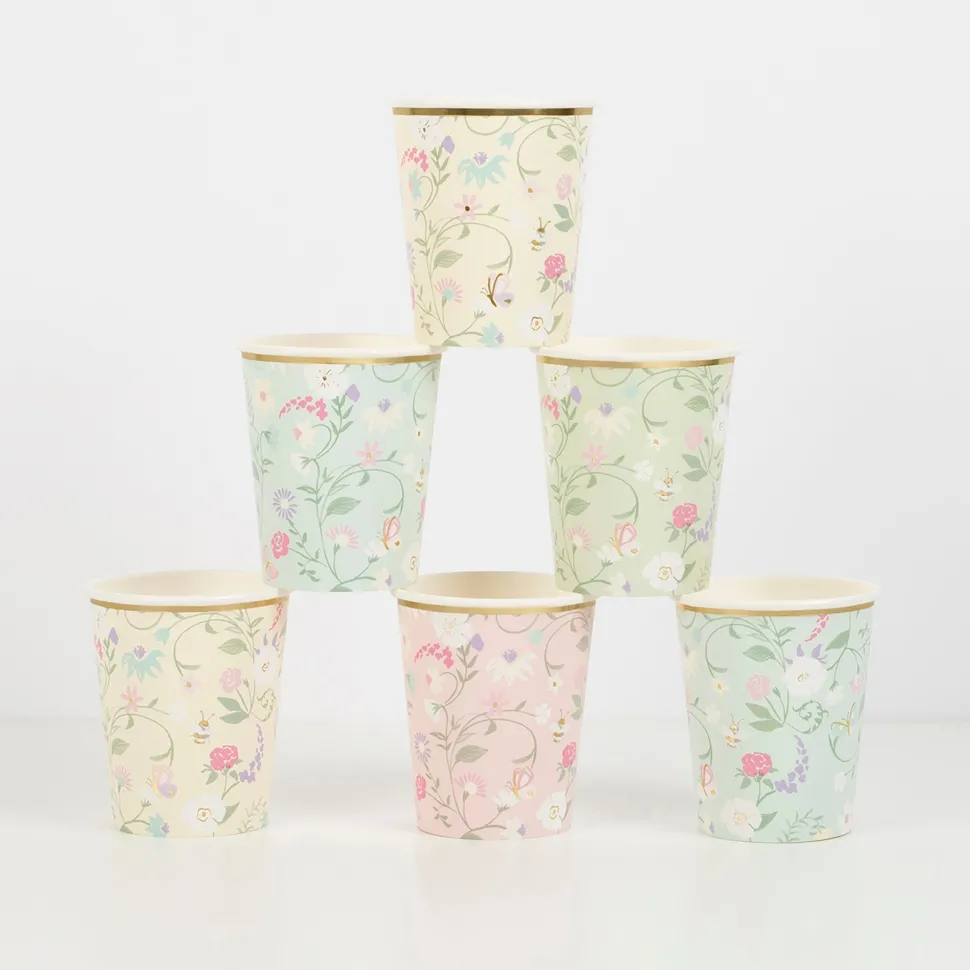 Floral Garden Cups | 8ct