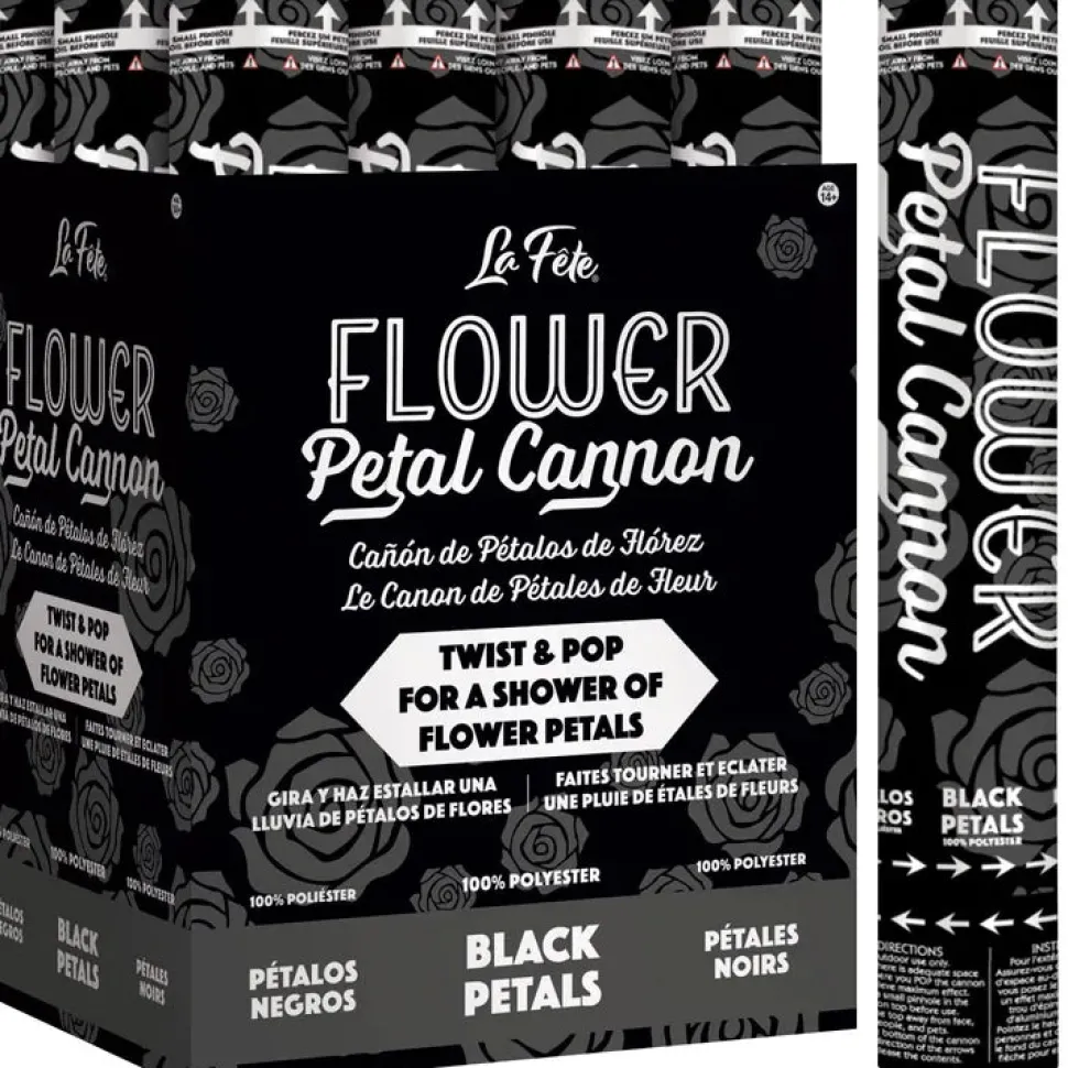 12" Flower Petal Cannon Black | 1ct