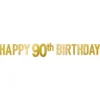Foil Happy 90th Birthday Banner | 1ct
