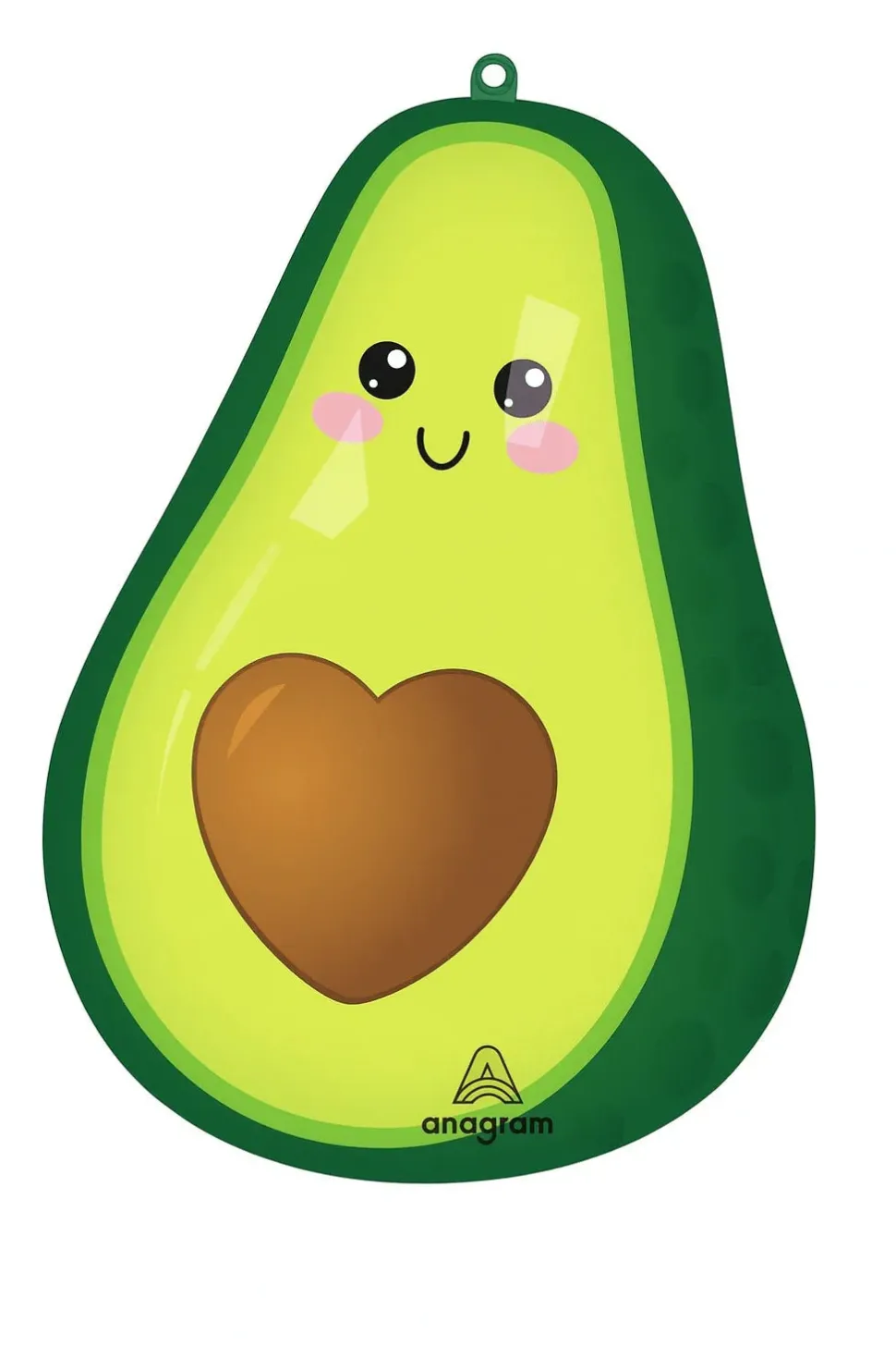 Food Friends Avocado Supershape Mylar Balloon 17"x24" | 1ct
