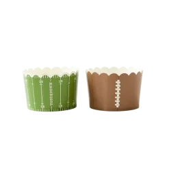 Football Jumbo Baking/Food Cups 8oz | 40ct