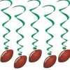 Football Hanging Swirl Decorations, 40" | 5ct