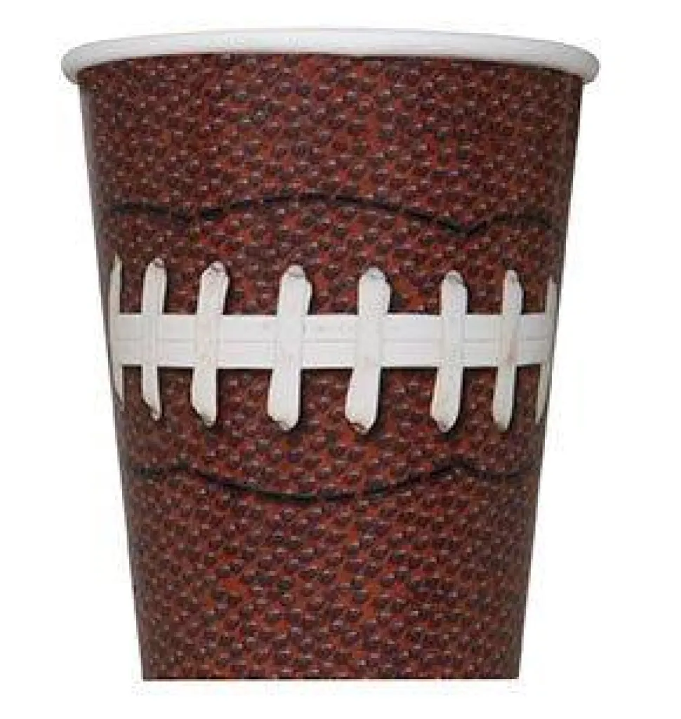 Football Party Paper Cups 9 oz. | 8 ct