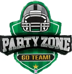 Football Party Zone Supershape Mylar Balloon 31" | 1 ct