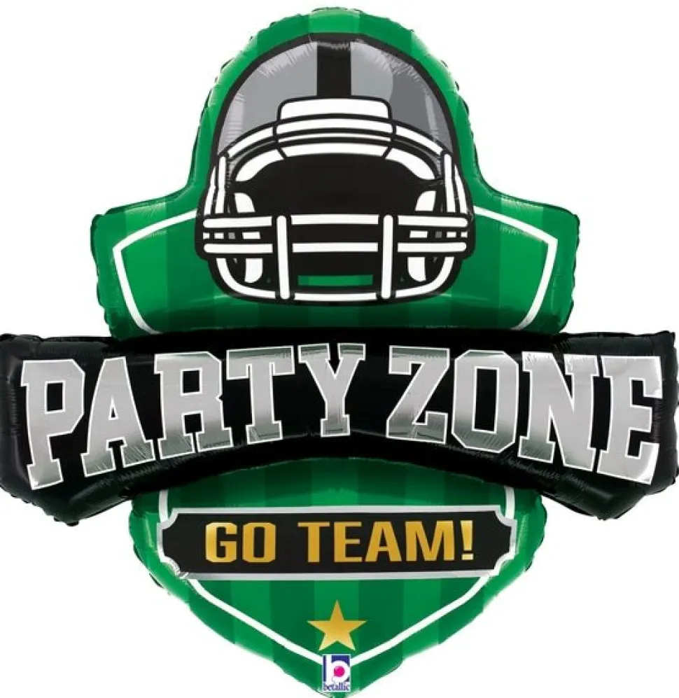 Football Party Zone Supershape Mylar Balloon 31" | 1 ct